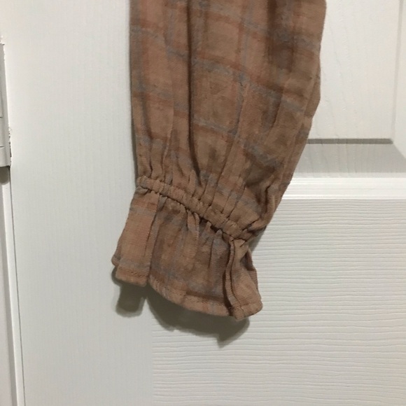 Boho cropped long sleeve blouse - Picture 8 of 8